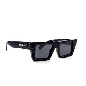 NEW! OFF-WHITE OER1017 1107 BLACK MARBLE GREY AUTHENTIC SUNGLASSES